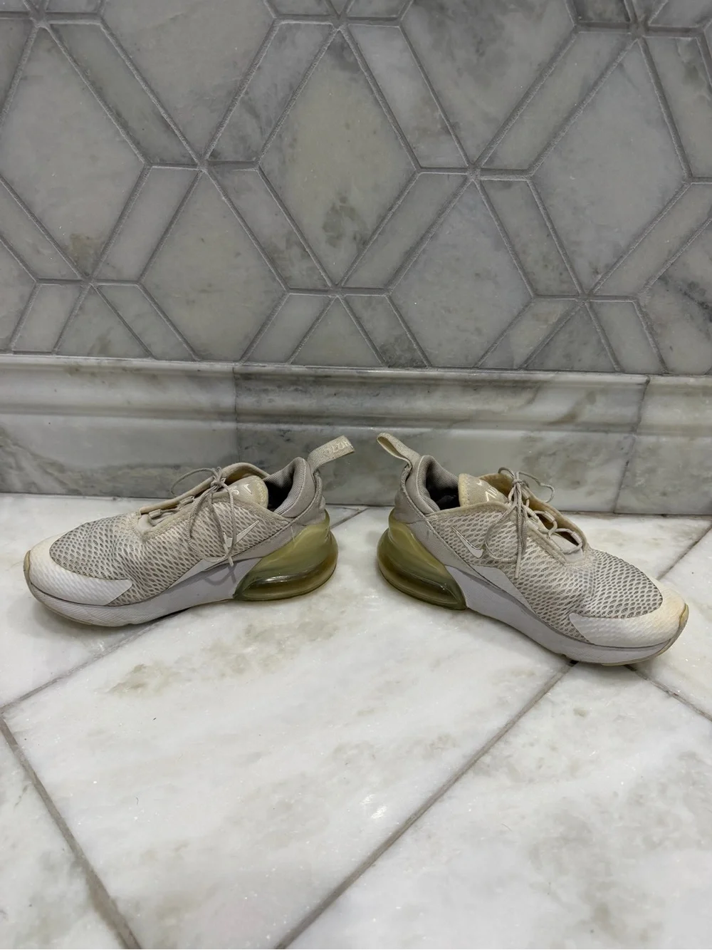 Size 12 Kids Nike Air Max White Sneaker Shoes